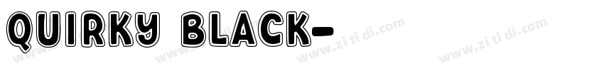 Quirky Black字体转换